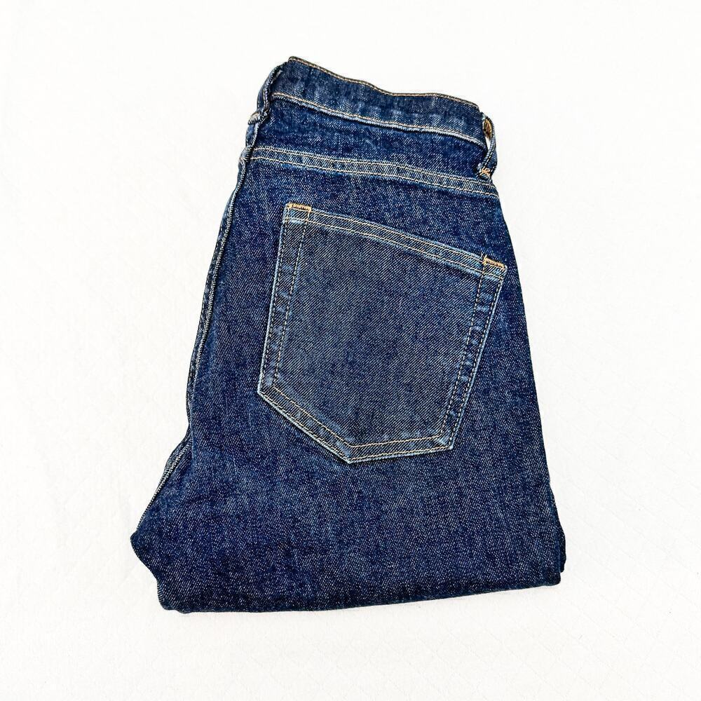 Everlane Dark Wash Denim Skinny Jeans Contrast Stitching Size 24